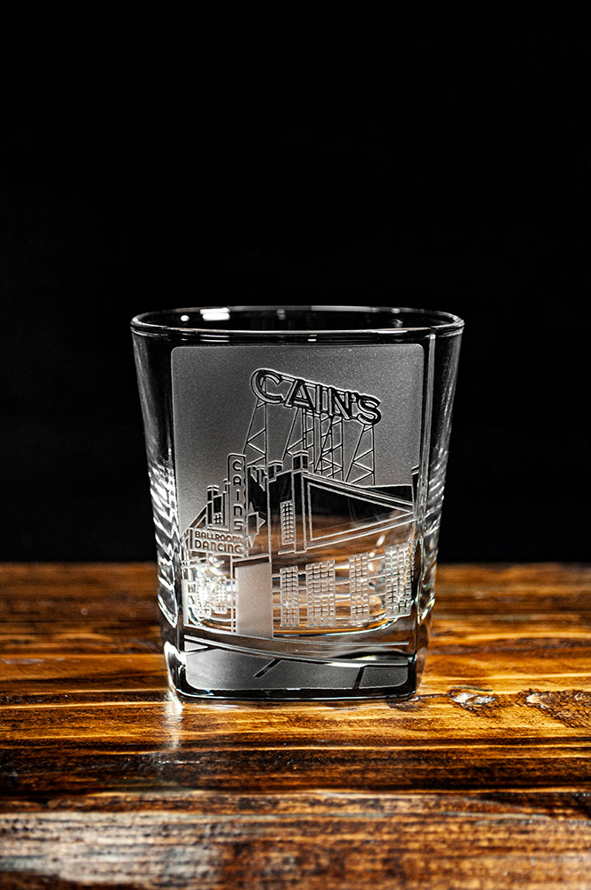 Square Rock Glass : Cains Ballroom