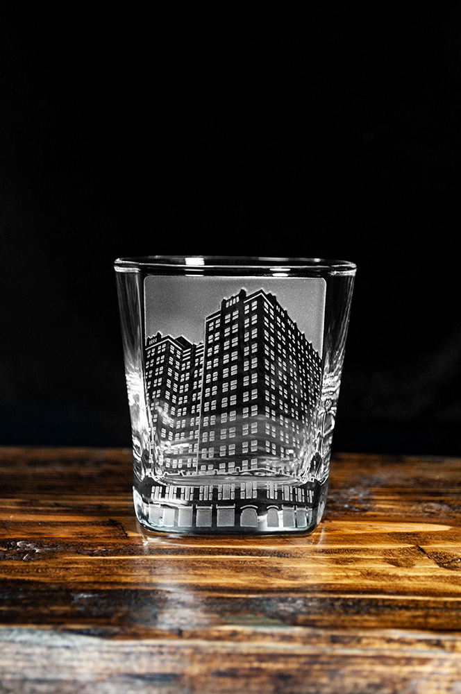 Square Rock Glass : Philcade Building