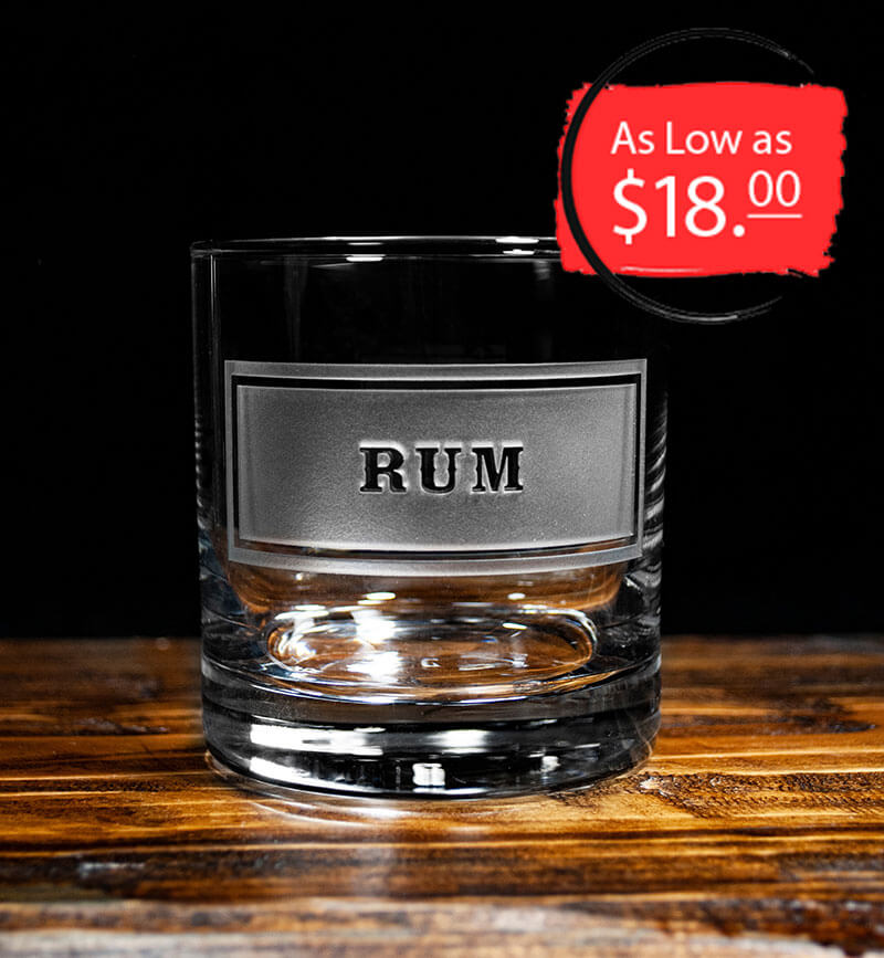 Round Rock Glass : Rum Emblem