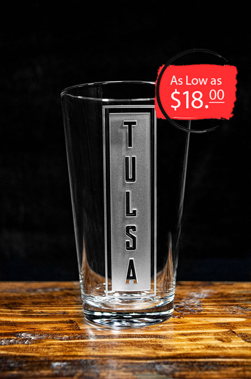 Pint : Tulsa Vertical Print